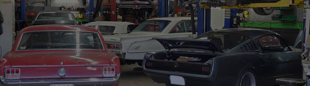 Iron Mike's Garage - vintage autos in the garage